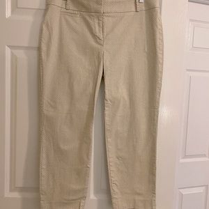 LOFT Cropped Pants, Dot Print